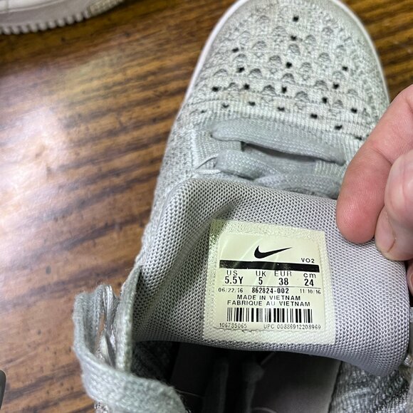 Nike Air Force 1 Ultra Flyknit Mid GS "Wolf Grey" - Picture 5 of 8
